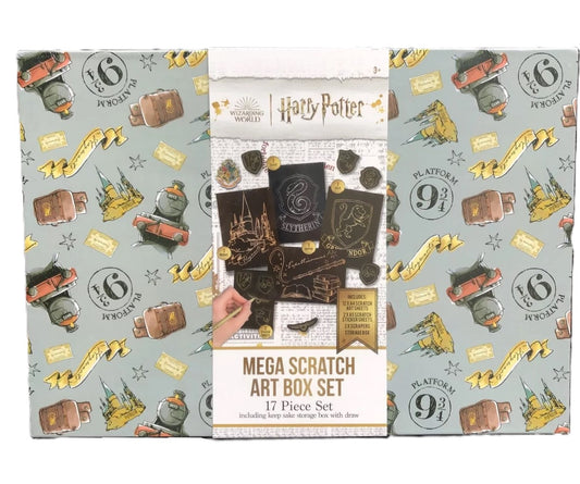 Harry Potter Mega Scratch Art Box Set 17pc Arts and Crafts