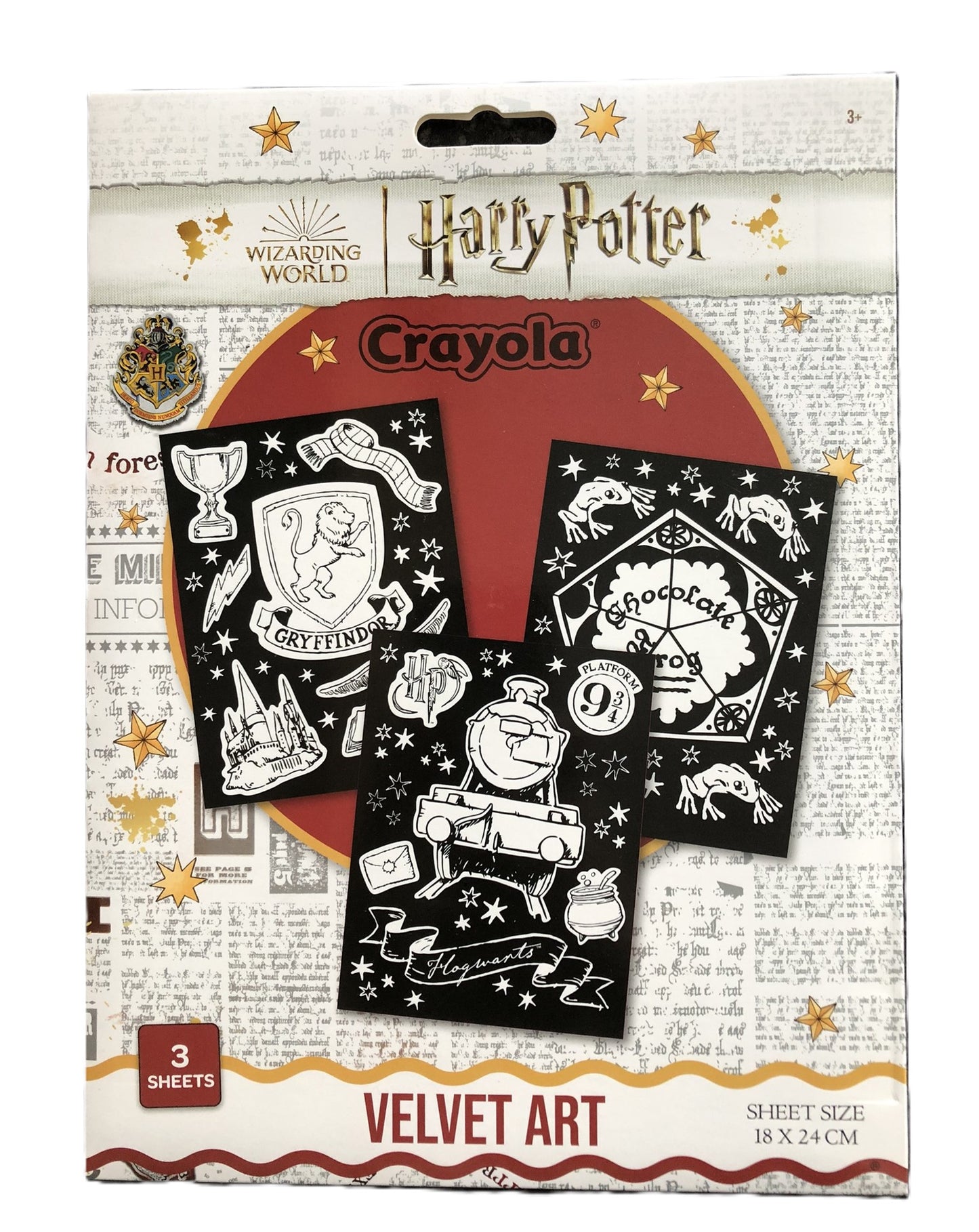 Harry Potter Crayola Velvet Art 3 Sheet Pack