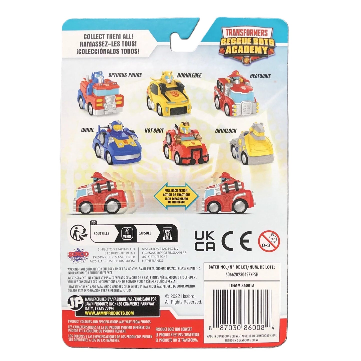 Transformers Pull Back 3'5' Cars Rescue Bots Academy - Heatwave