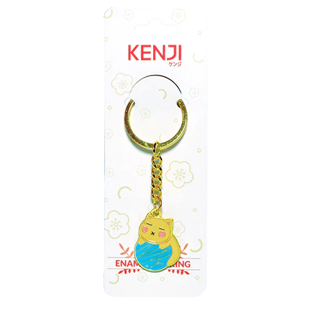 Kenji Cat Things Metal Enamel Keyring