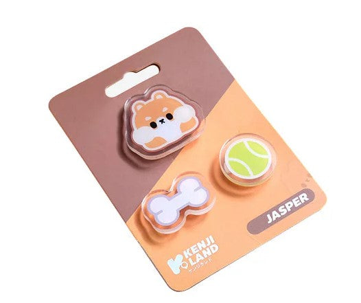 Kenji Land Tiny-K Jasper Acrylic Pin Badges