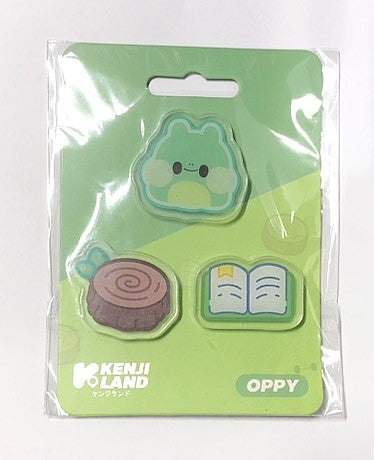 Kenji Land Tiny-K Oppy Acrylic Pin Badges