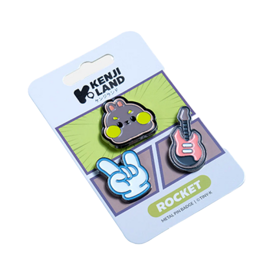 Kenji Land Tiny-K Rocket Metal Enamel Pin Badges