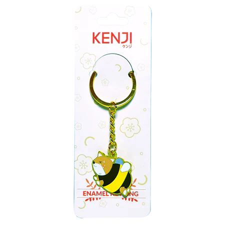 Kenji Shiba Bee Metal Enamel Keyring