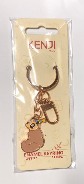Kenji Tanuki Metal Enamel Keyring