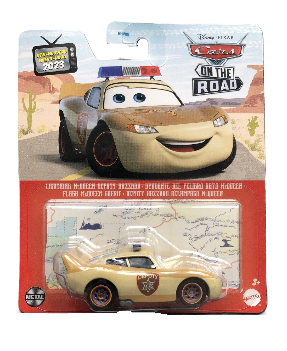 Disney Cars On The Road Lightning McQueen Deputy Hazzard HHV86