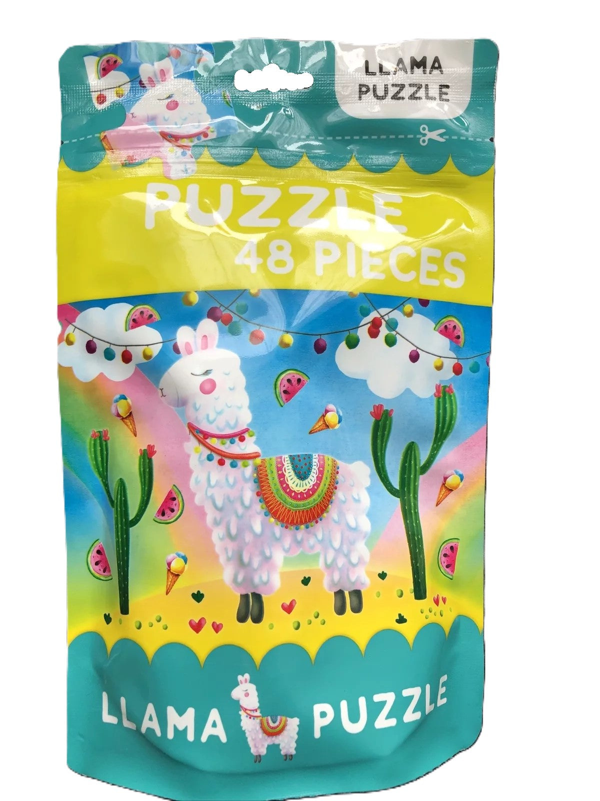 Llama Puzzle 48 Pieces in Resealable Bag