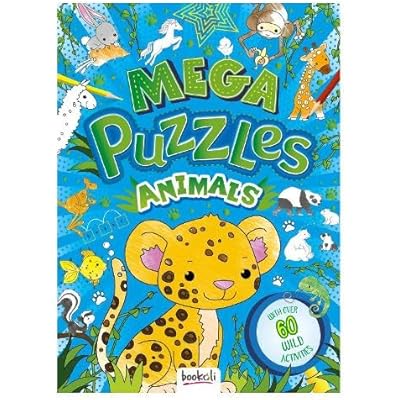 Mega Puzzle Book Animals (Paperback, 2022)