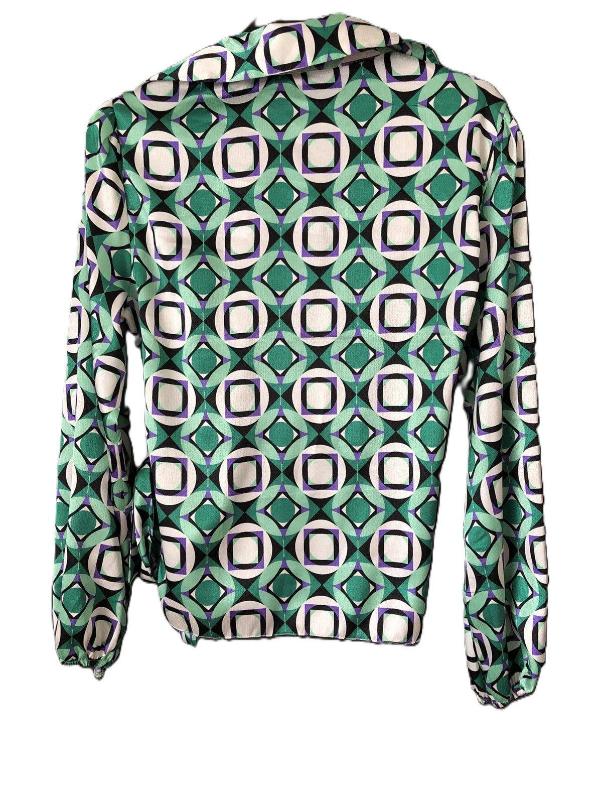 Me Me X Women's Long Sleeve Cross Over Blouse Size 14