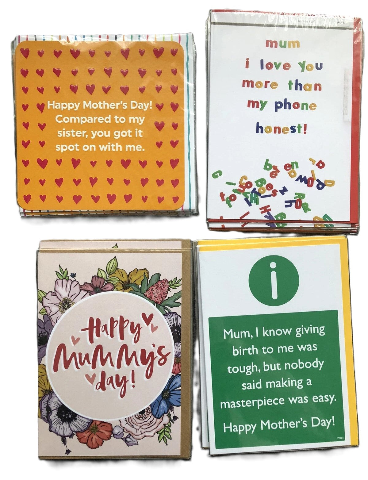 Brainbox Candy Mother’s Day Card Bundle Funny Joke - 30 In Total
