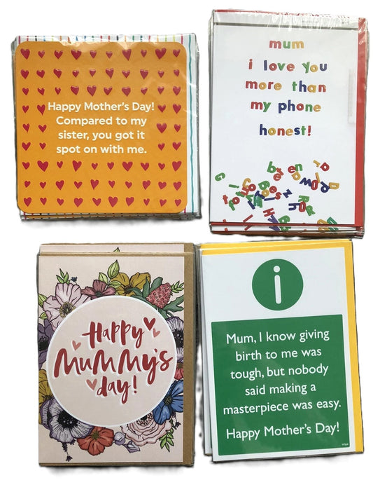 Brainbox Candy Mother’s Day Card Bundle Funny Joke - 30 In Total