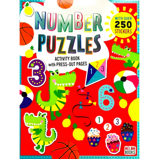 Number Puzzles Activity Book with Press-Out Pages Paperback