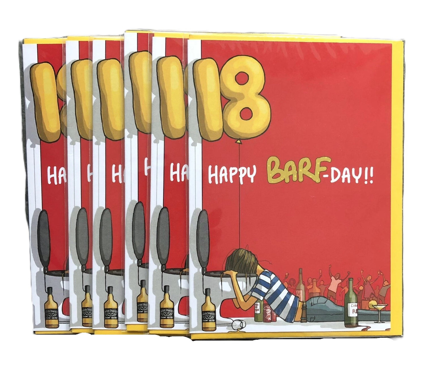 Brainbox Candy Funny Numbered Birthday Cards Bundle Lot