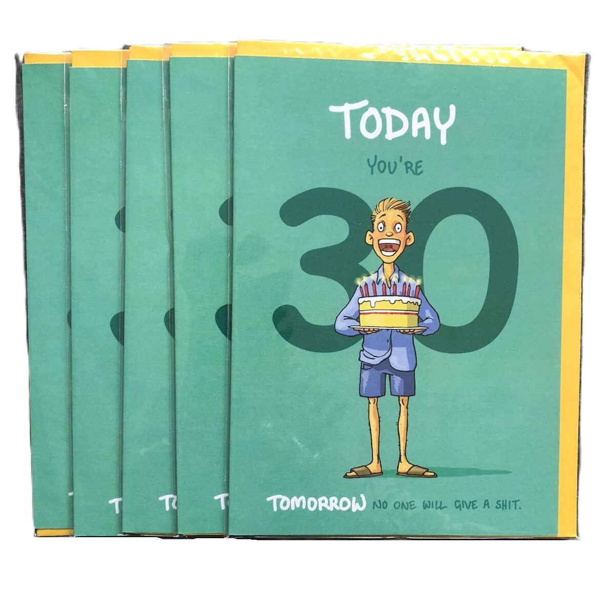 Brainbox Candy Funny Numbered Birthday Cards Bundle Lot