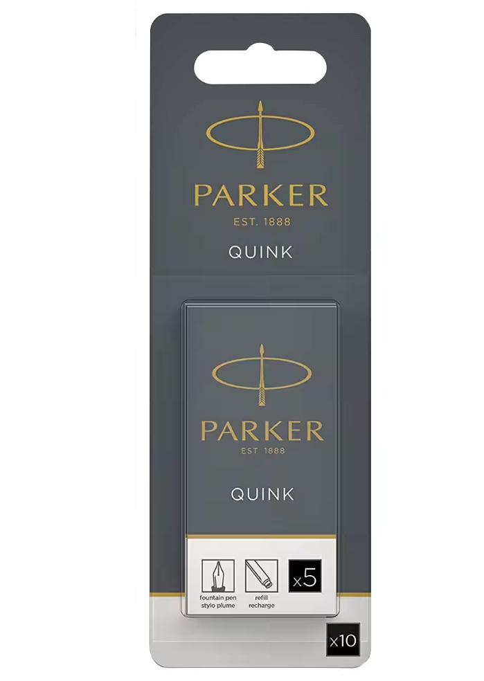 Parker Fountain Pen Refill Fountain Black 1950206 Pack of 10