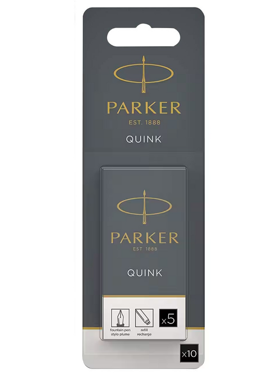 Parker Fountain Pen Refill Fountain Black 1950206 Pack of 10