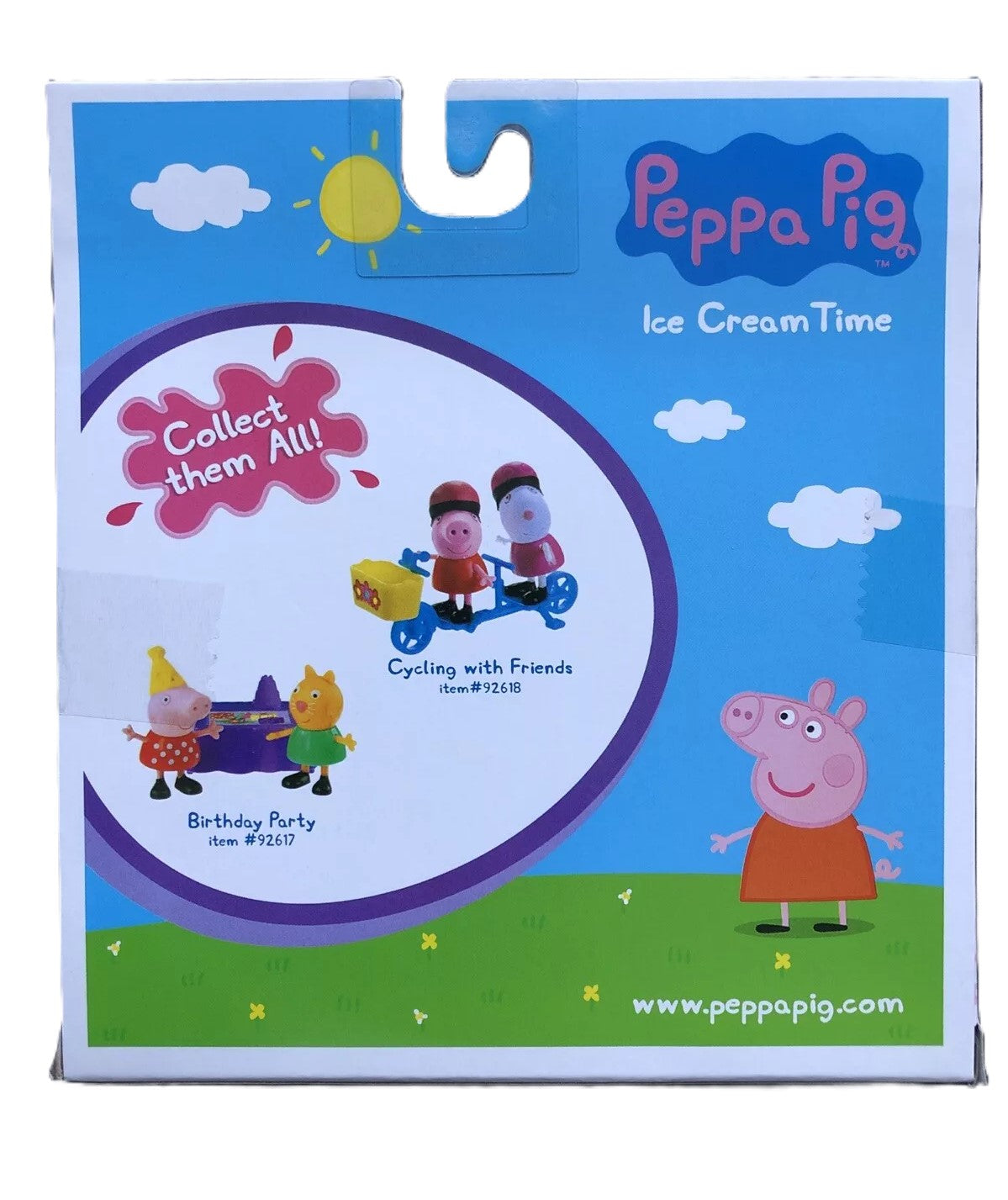 Mini Peppa Pig & George Ice Cream Time Figure Playset - Peppa Pig And George
