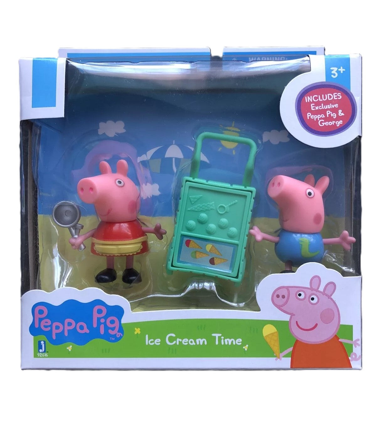 Mini Peppa Pig & George Ice Cream Time Figure Playset - Peppa Pig And George