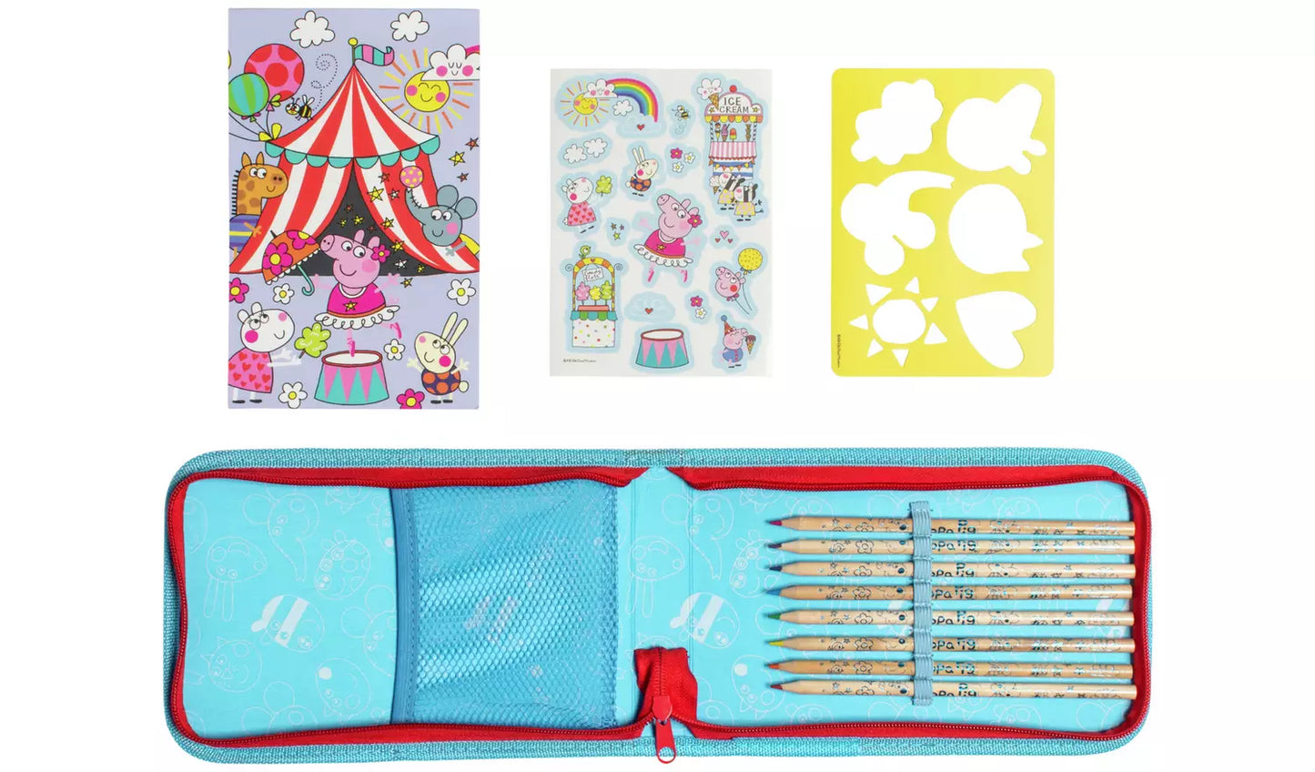 Peppa Pig Carry Filled Pencil Case