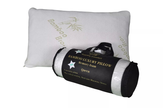 Royalty Comfort Herzberg Memory Foam Bamboo Pillow 50 x 76 cm