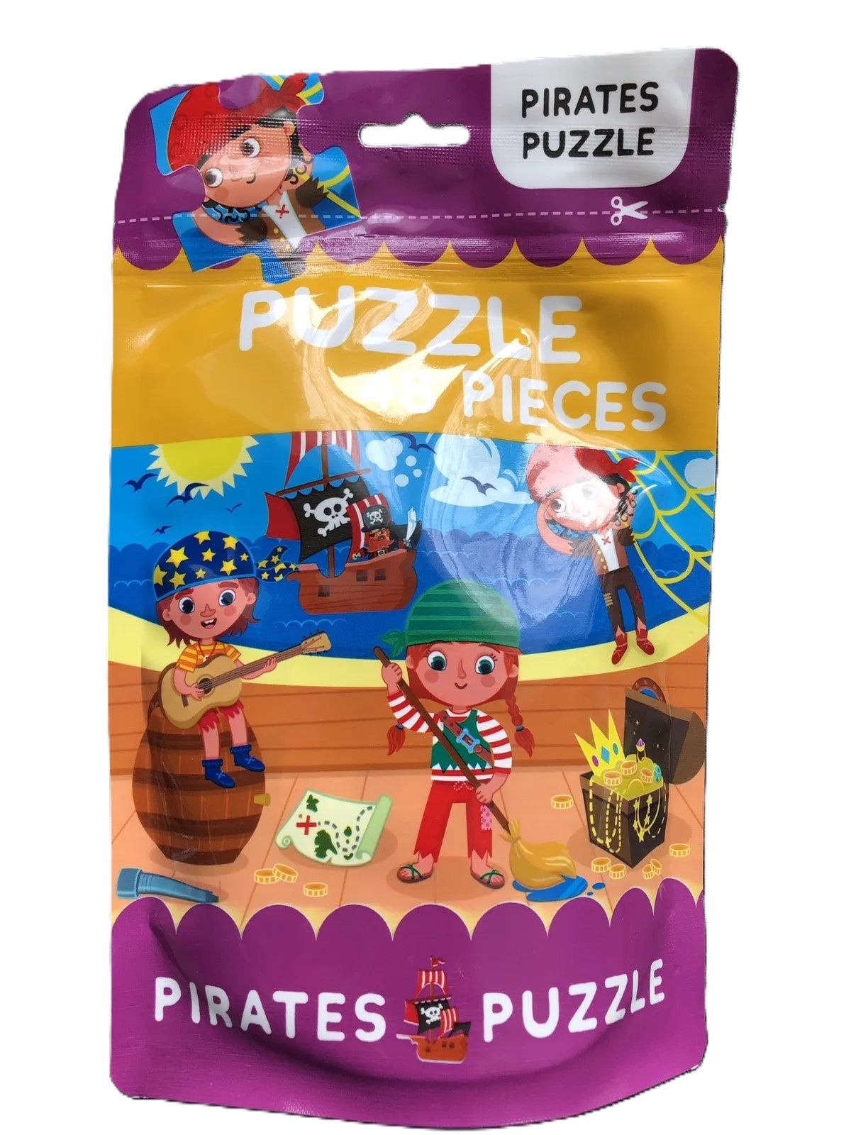 Pirates Puzzle 48 Pieces in Resealable Bag