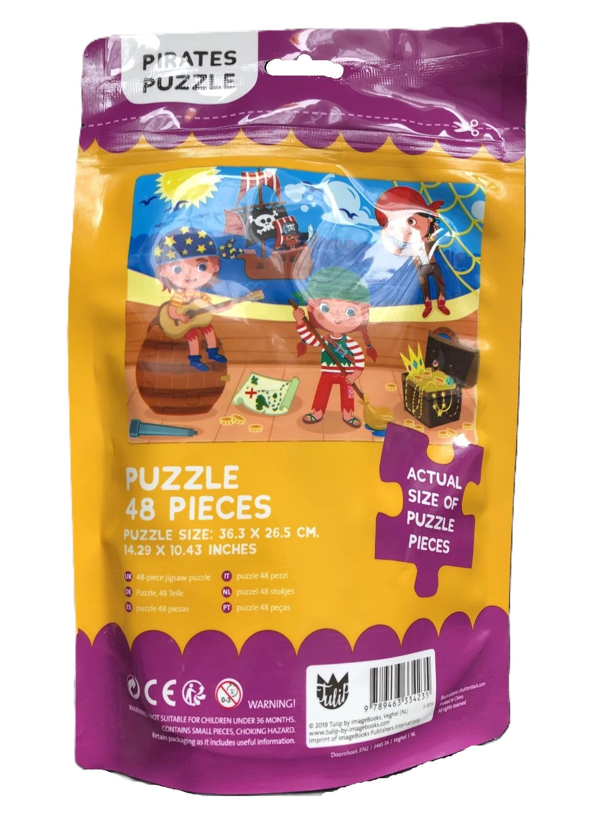 Pirates Puzzle 48 Pieces in Resealable Bag