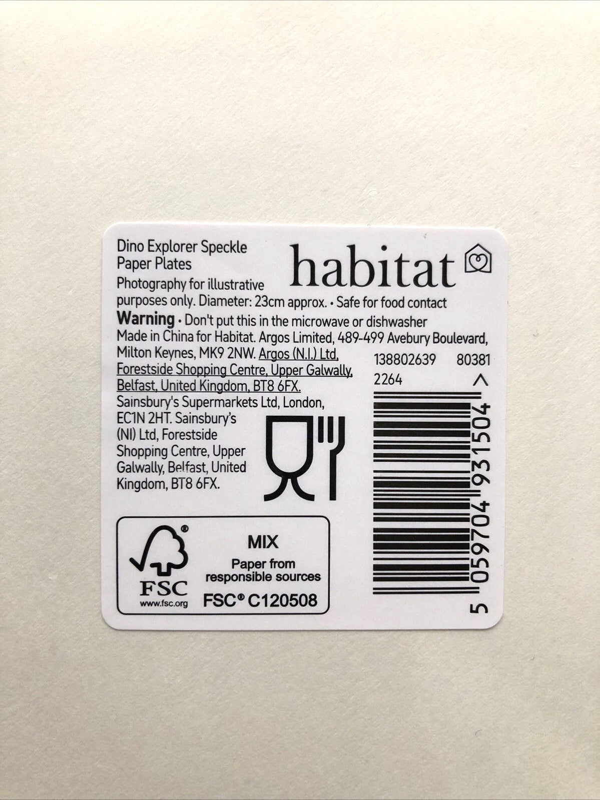 Habitat Paper Plates Lot 3 Different Designs + 1 Set Marvel Plates