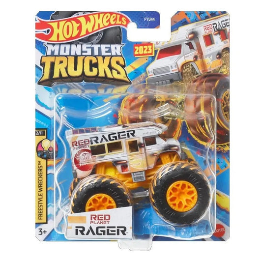 Hot Wheels Monster Trucks Red Planet Rager Freestyle Wreckers FYJ44
