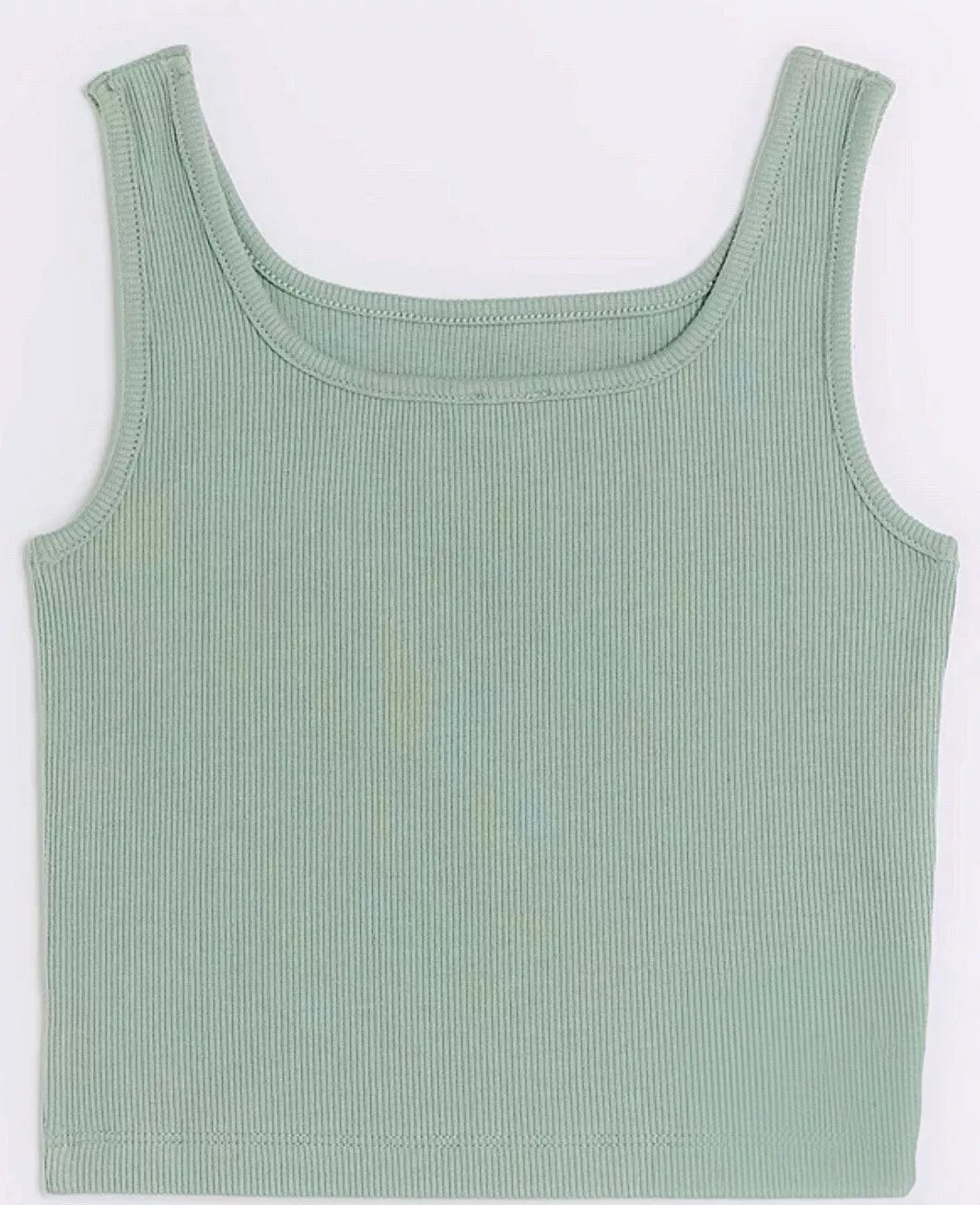 River Island Girls Cropped Top Olive