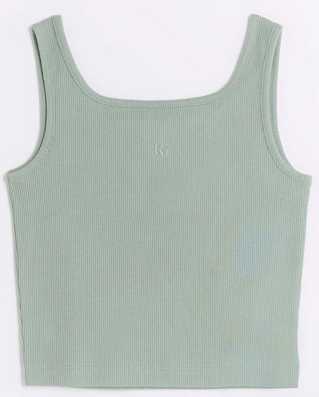 River Island Girls Cropped Top Olive