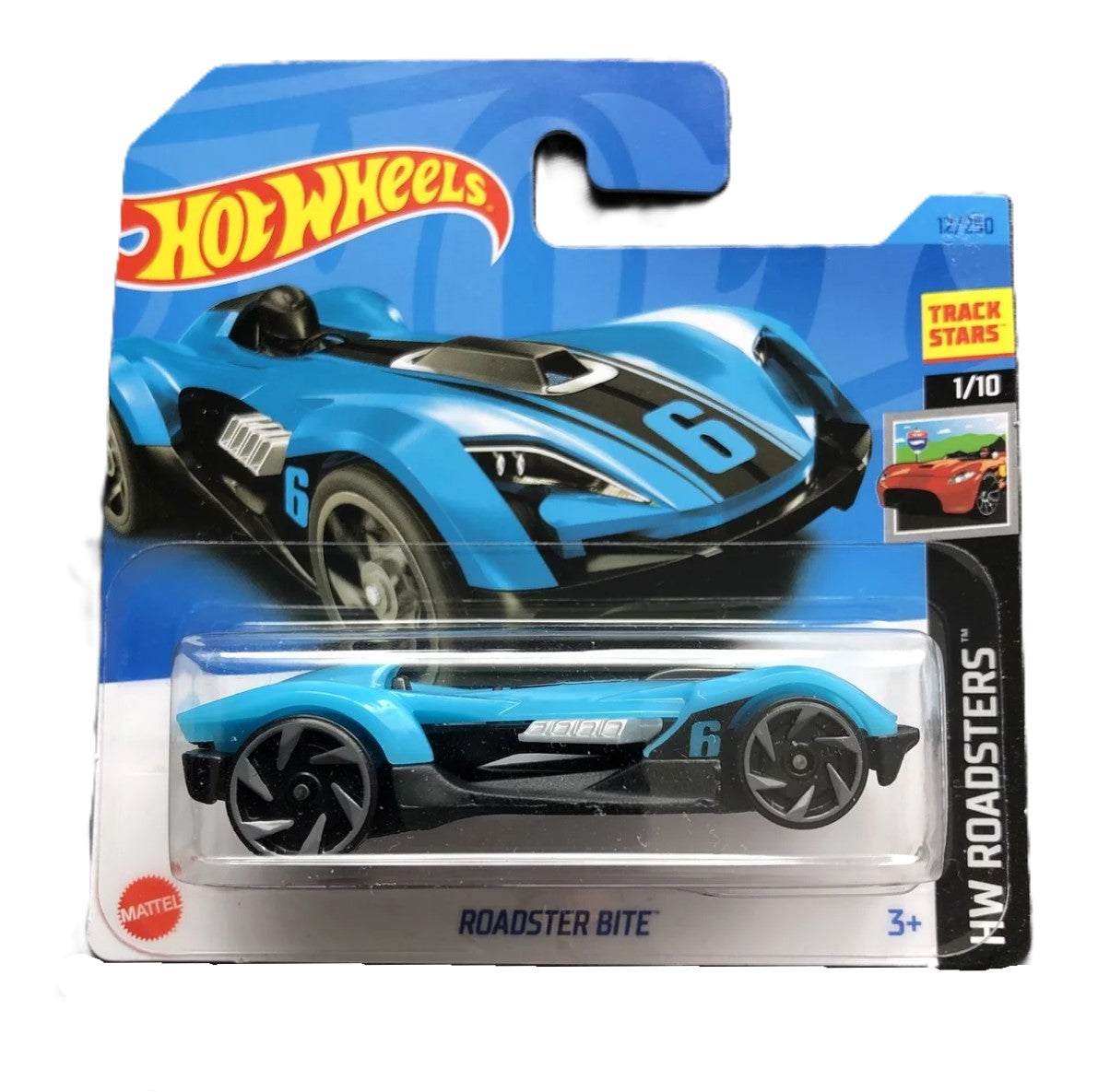 Hot Wheels Roadster Bite (Blue) 1/10 HW Roadsters 2023 (12/250) HKK07