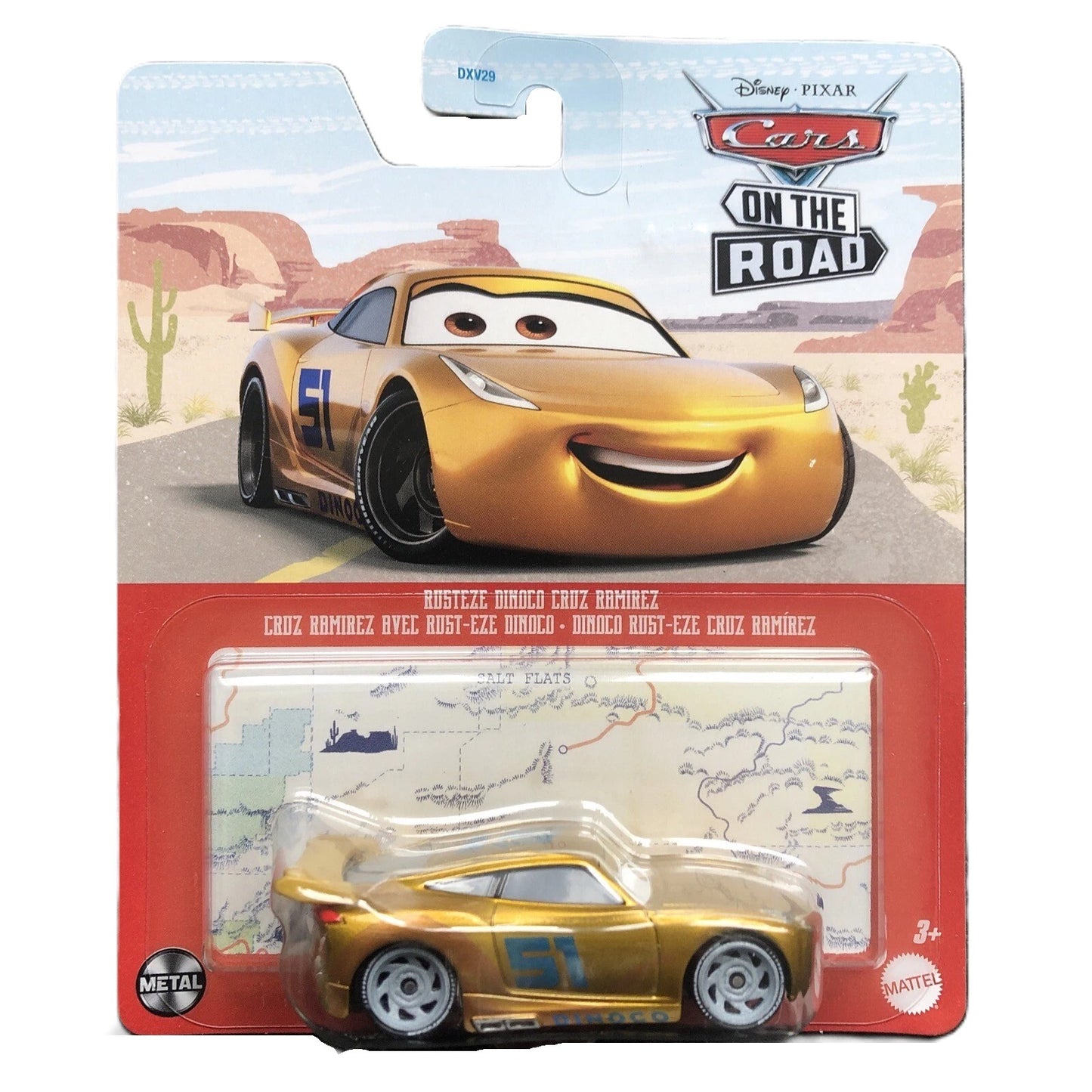 Disney Pixar Cars On The Road Rusteze Dinoco Cruz Ramirez DXV29