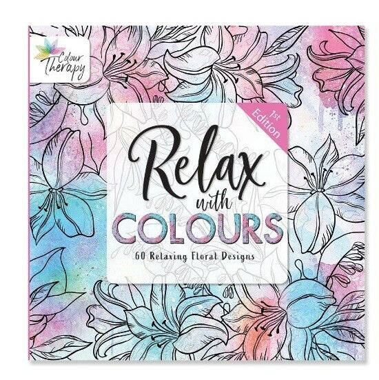 Adult's Colouring Books Anti-Stress Therapy 2 Different Designs