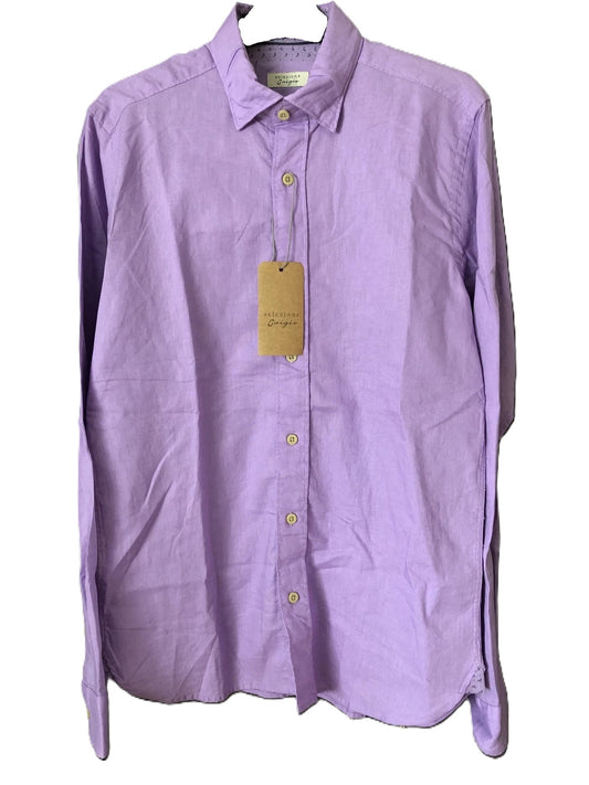 Selezione Grigio Mens Long Sleeve Shirt Size S