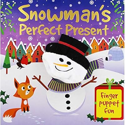 Snowman's Perfect Present Board Book with Finger Puppet